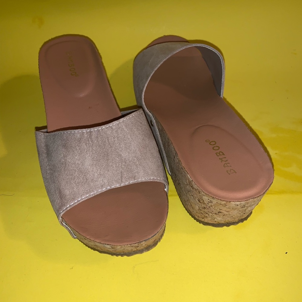 Faux Suede Mule